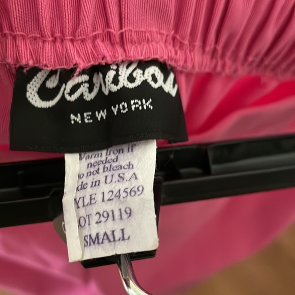 Vintage hot pink beaded fringe capris elastic waist band size small - Picture 5 of 5